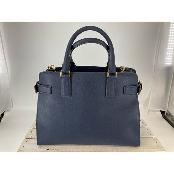 MICHAEL KORS, LARGE NAVY SAFFIANO LEATHER CROSSBODY BAG - Picture 4 of 16